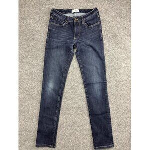 Dish Denim Jeans Womens 26x32 Dark Wash Straight & Narrow Stretch‎ Blue Denim